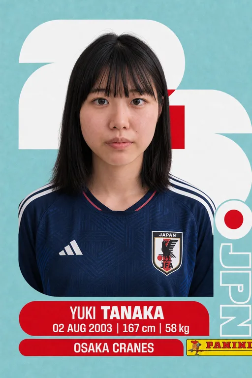 Collectible sticker of Yuki Tanaka